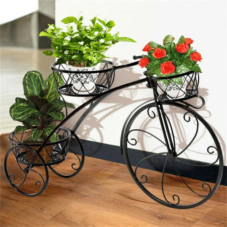 Bicycle Planter Metal Plant Stand Garden Bike Flower Pot Cart Holder Basket Deco — alternate product view 7