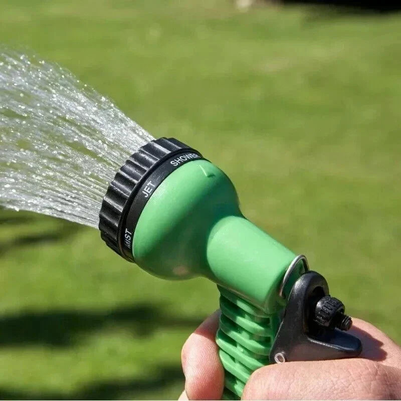 50 Feet/15 Meter Flat Hose Pipe Reel With Water Nozzle Gun Spray Garden Watering — alternate product view 3