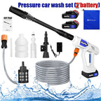 Portable Cordless Car High Pressure Washer Jet Water Wash Cleaner Gun — Pressure Car wash set (2*battery) — product view
