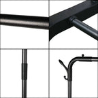 Heavy Duty Metal Clothes Rack Single Rail Garment Dress Indoor — alternate product view 7