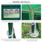 9m x 3m Outdoor Garden Gazebo Wedding Party Tent Canopy Marquee Green — alternate product view 5