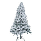 5/6FT Snow Flocked Christmas Tree Bushy Branch Xmas Home Decoration In&Outdoor — alternate product view 6