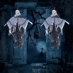 90cm LED Flashing Eyes Skeleton in Chain Sound Effect Halloween Hanging Decor — alternate product view 5
