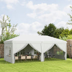 3x6m Popup Garden Heavy Duty Gazebo Marquee Party Tent Canopy with 6 Side Walls — alternate product view 2