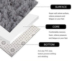 Cream Color Fluffy Large Rugs Anti-Slip Super Soft Carpet Mat Floor Living Room Bedroom Rug — alternate product view 7