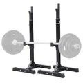 Squat Racks Barbell Rack Stand Adjustable Olympic Weight Bench Press Home Gym — on a clean white background