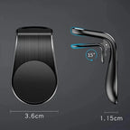 L Clip Magnetic In Car Phone Holder for Air Vent Mount Bracket Stand — alternate product view 3