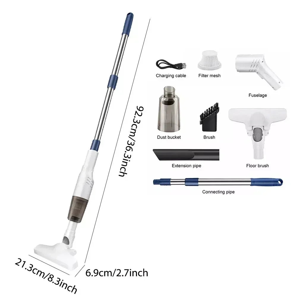 4 in 1 Stick Handheld Vacuum Cordless Vacuum Cleaner For Carpet Floor Pet Hair — on a clean white background