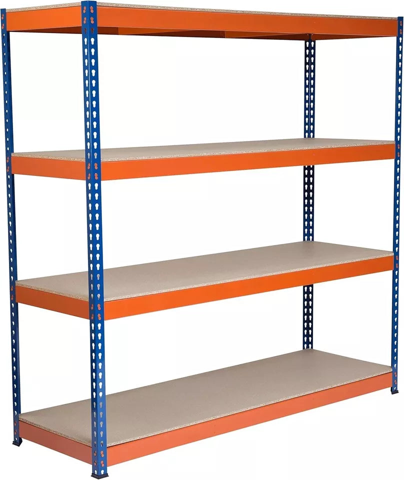 4/5 Tier Heavy Duty Warehouse Racking 180x180x60cm Garage Shelving Metal Shelf Unit — alternate product view 7