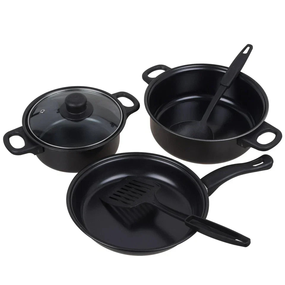 13pcs Cookware Set Pan Pot Non Stick Saucepans Frying Pan Cookware Set Glass Lid — alternate product view 6