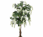 Artificial Wisteria Tree Artificial Plant 840 Leaves Green and White — alternate product view 2