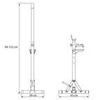 Squat Rack Barbell Stands Bench Press Heavy Duty Indoor Outdoor MADE IN EU — alternate product view 7