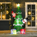 7ft Christmas Inflatable Tree LED Lighted for Indoor Outdoor Decor — alternate product view 2