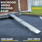 Ramp Folding Steel Loading x1 200KG 1.8 Metre Trailer Motorbike Motorcycle — main product view