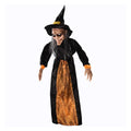 Halloween Hanging Witch Horror Witch with Red Eyes Prop Lighted Scream Witch — on a clean white background