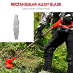 Electric Strimmer Grass Trimmer Weed Cutter Garden Edger 21V Cordless 2 Battery — alternate product view 4