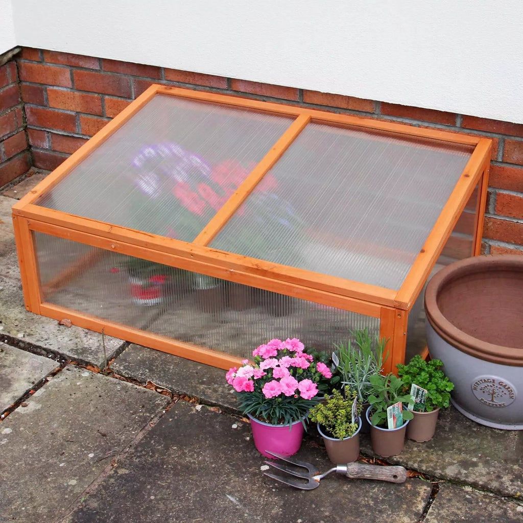 Wooden Cold Frame Mini Green Grow House Garden Plants Vegetables Seeds — alternate product view 5