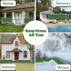 Artificial Hedge Fake Ivy Leaf Garden Fence Privacy Screening Roll Wall Panel 18x2m — alternate product view 9