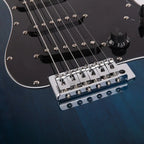 Glarry GST Electric Guitar W/ Pickguard 3 Single Pickup Bag Strap Wire Plectrum — alternate product view 7