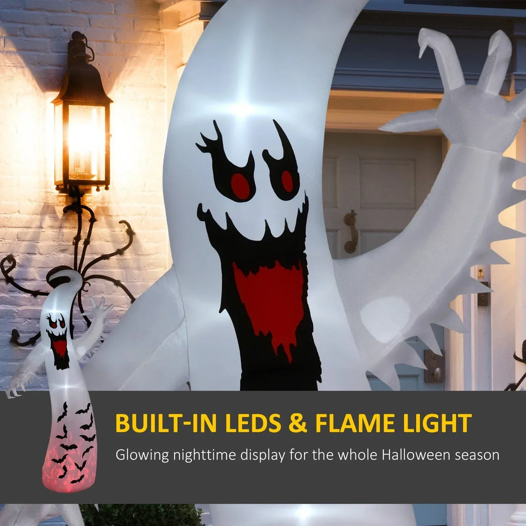 11.8FT Halloween Inflatable Spooky Ghost, Blow Up Outdoor Decoration for Garden — alternate product view 4
