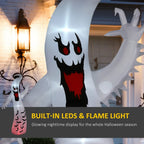 11.8FT Halloween Inflatable Spooky Ghost, Blow Up Outdoor Decoration for Garden — alternate product view 4