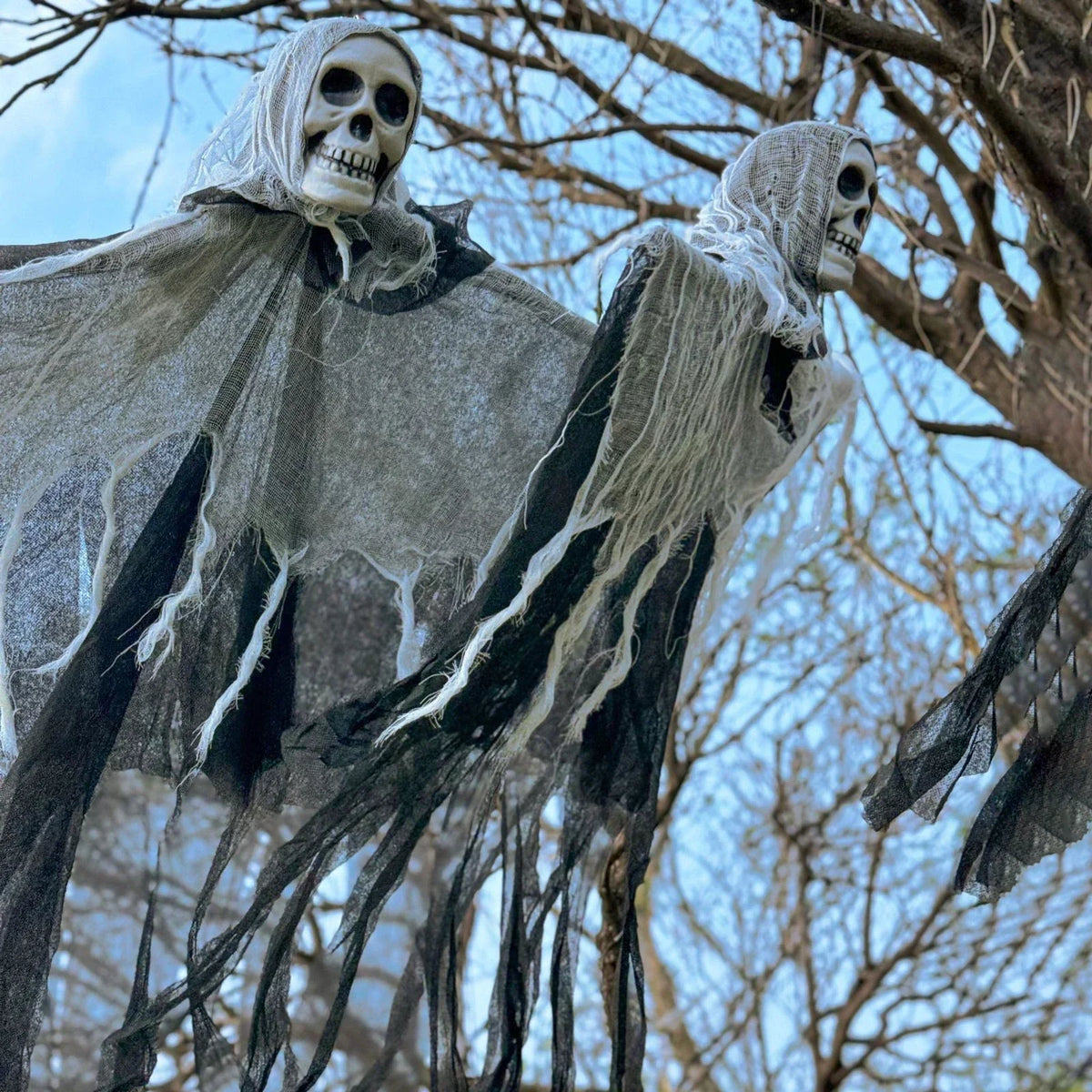 2PCS 80Cm Halloween Hanging Ghost Skeleton Decorations Prop Spooky Horror Scary — main product view