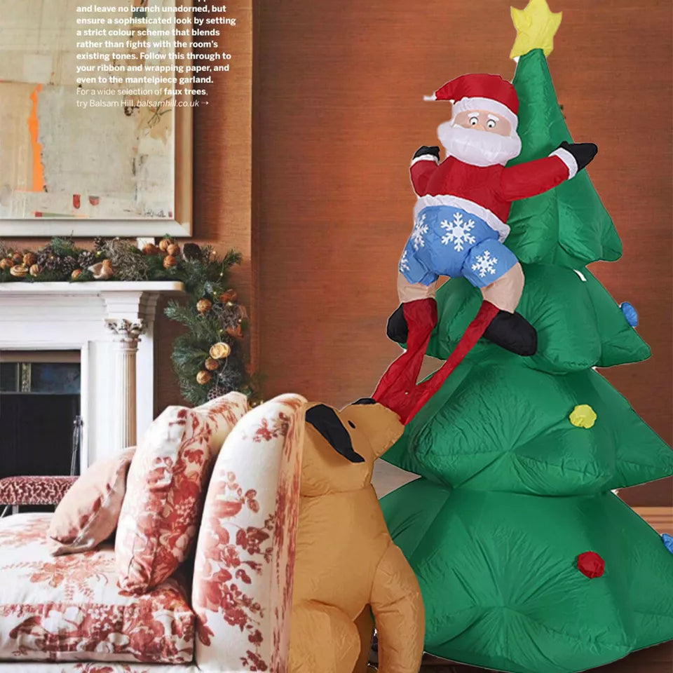 Christmas Inflatable Santa Snowman Christmas Tree Outdoor Decor — alternate product view 8