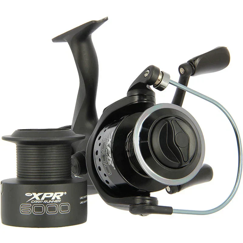 2x NGT XPR 6000 Carp Fishing Bait Runner Reels Twin Handle 10BB + Spare Spools — alternate product view 3