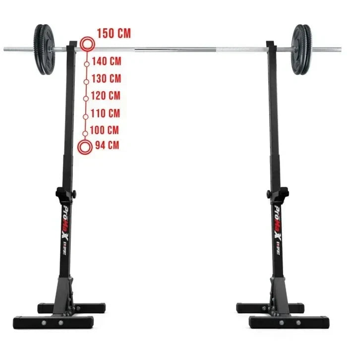 Squat Rack Barbell Stands Bench Press Heavy Duty Indoor Outdoor MADE IN EU — alternate product view 8