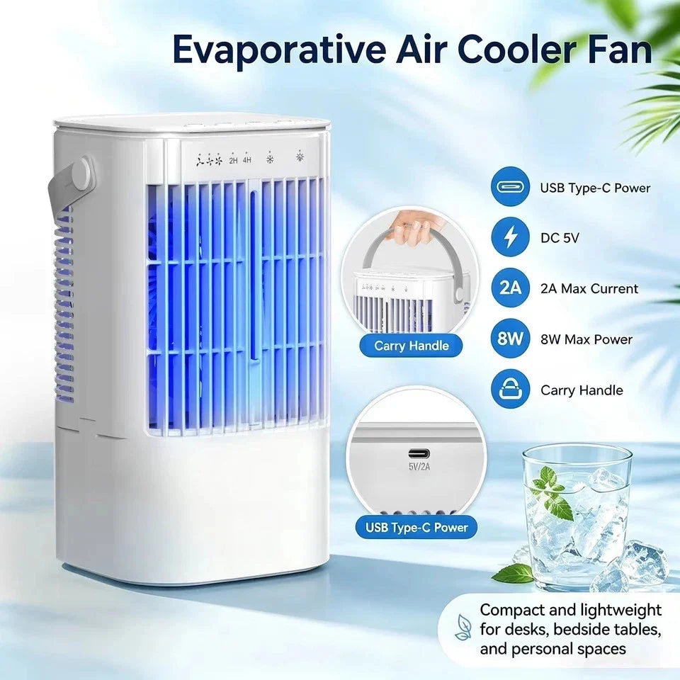 10L Portable Cooler Air Conditioning Unit Fan Humidifier With Remote Control UK — alternate product view 5