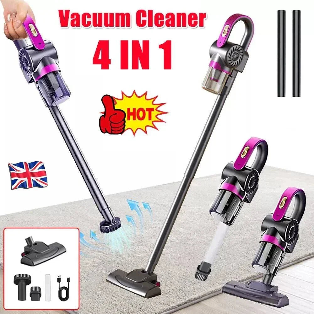 4 in 1 Stick Handheld Vacuum Cordless Vacuum Cleaner For Carpet Floor Pet Hair — alternate product view 2
