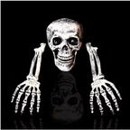 Skeleton Bones Prop Ground Breaking Scary Halloween Decoration Human Skull Party — alternate product view 5