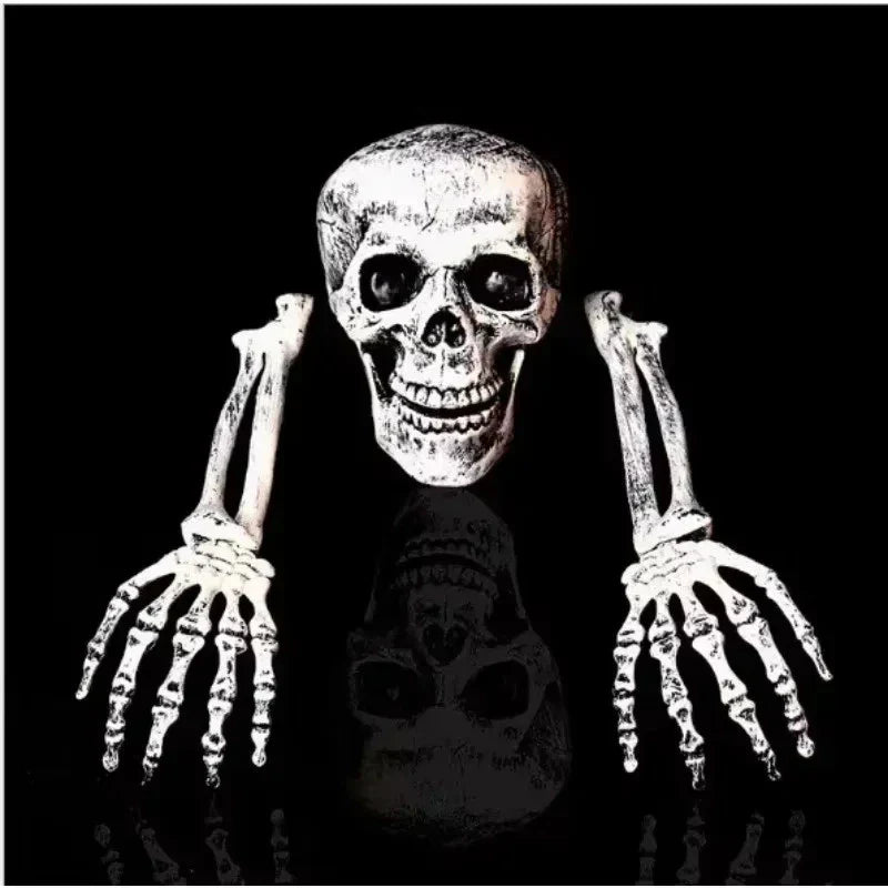 Skeleton Bones Prop Ground Breaking Scary Halloween Decoration Human Skull Party — alternate product view 5