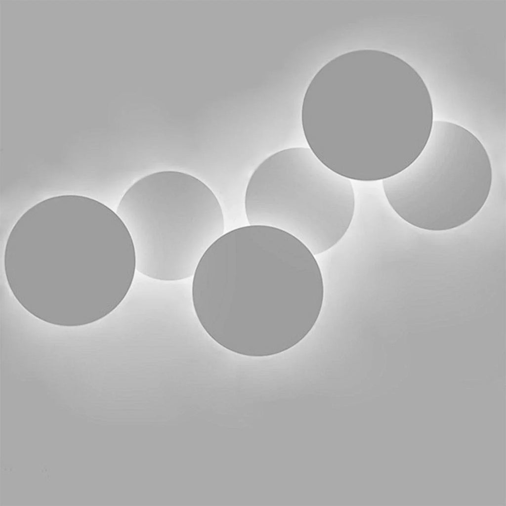 Modern White Metal Circle Round Led Wall Light 7W / 10W — 10W - 30cm — product view