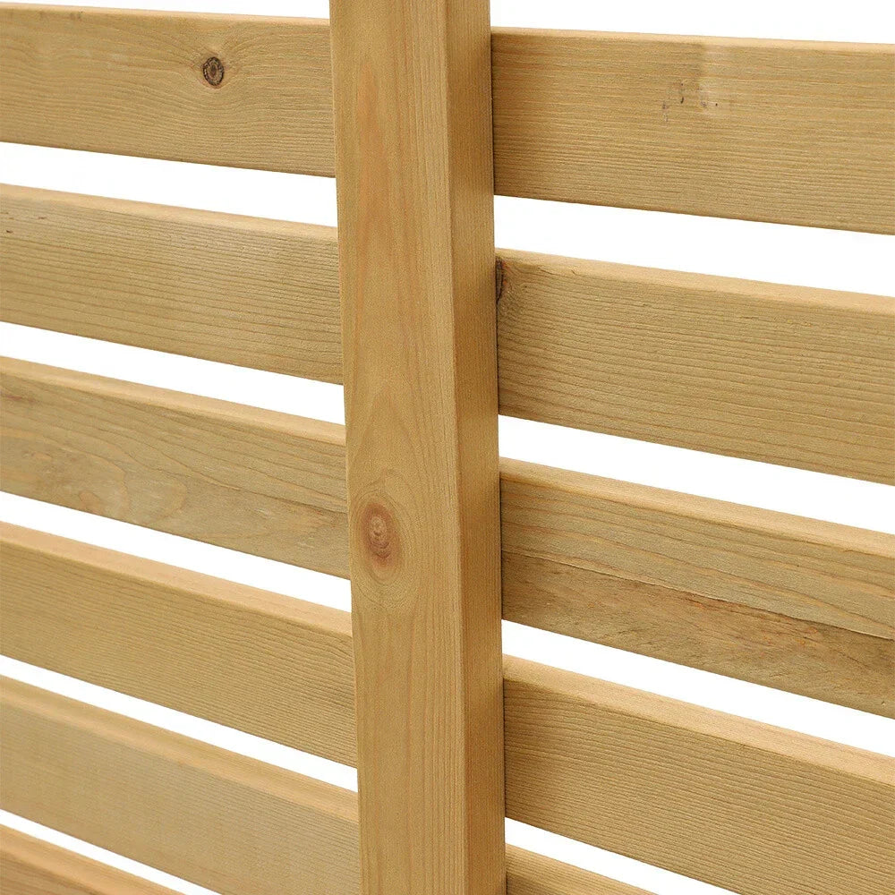 6ft Contemporary Slatted Rough Sawn Treated Fence Panel — alternate product view 10