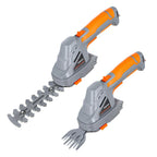 Electric Hedge Trimmer Cordless 2 in 1 7.2V Handheld Multi Tool Bush Cutter — on a clean white background