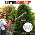 Brushless Cordless Hedge Trimmer Tree Branch Cutter Tool with 2Battery & Charger — alternate product view 10