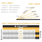 6ft Portable Folding Wheelchair Ramp — on a clean white background