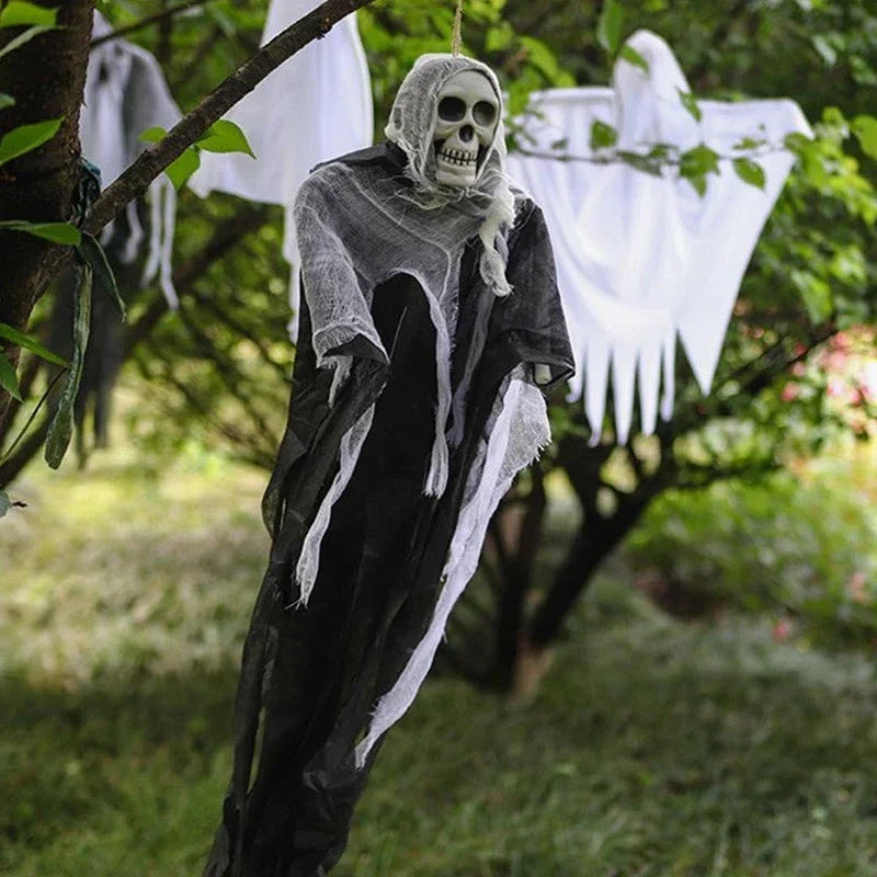 2PCS 80Cm Halloween Hanging Ghost Skeleton Decorations Prop Spooky Horror Scary — alternate product view 4