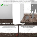Polytunnel Greenhouse Grow House with Roll-up Side Walls, 3x2x2m 6m² — alternate product view 6