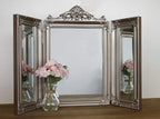 Large Dressing Table Mirror Home Decor Folding 3 Sided Tri Fold Champagne Vanity — alternate product view 2