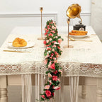 6pcs pink 48 FT Flower Garland Fake Rose Vine Artificial Flowers Hanging decor — alternate product view 5