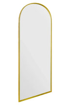 The Arcus New Extra Large Gold Framed Arched Mirror - 71" X 24" 180 x 60cm — on a clean white background