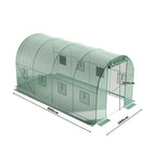 Walk-in Greenhouse Galvanised Frame Polly Tunnel Patio Garden Outdoor Polytunnel — 4x3x2m — product view