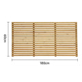 6ft Contemporary Slatted Rough Sawn Treated Fence Panel — 2x6ft ( 60x180cm ) — on a clean white background