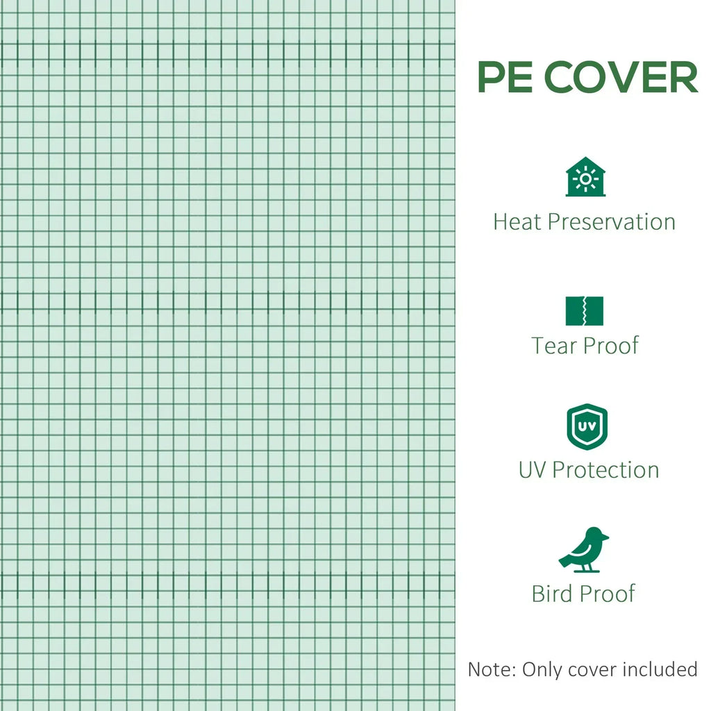 3 x 2 x 2m Greenhouse Replacement Cover ONLY for Tunnel Greenhouse — alternate product view 7