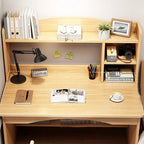 Computer Desk Study Table Writing Shelves Home Office Wooden Workstation Laptop — alternate product view 7