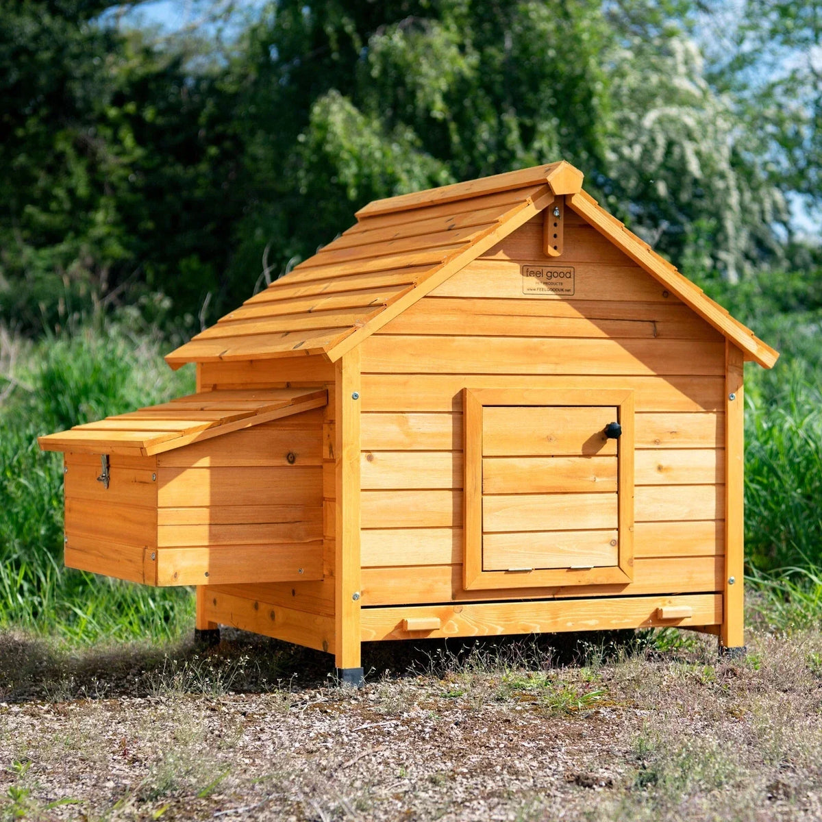 Chicken Coop Run Hen House Poultry Ark Home Nest Box Coup Coops Rabbit Hutch + — alternate product view 2