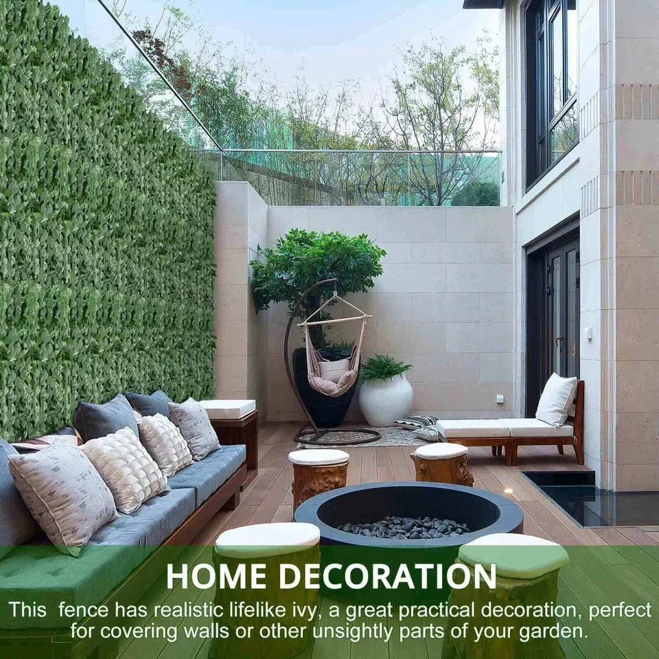 3M Artificial Garden Fence Hedge Ivy Leaf Wall Privacy Balcony Screening Trellis — alternate product view 3