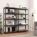 Shelving Unit 650kg Load Capacity Industrial Adjustable Rustic Brown — alternate product view 2